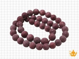 8mm Matte Plum Jade Round Beads 15.5" natural [8b66m]