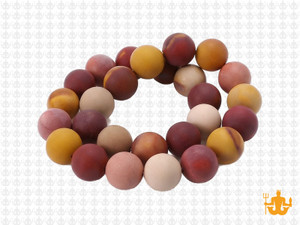10mm Matte Mookaite Round Beads 15.5" natural [10r35m]