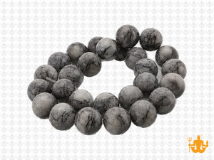 10mm Matte Picasso Agate Round Beads 15.5" natural [10r43m]