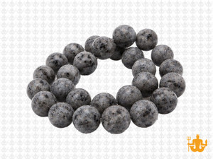 10mm Matte Black Labradorite Round Beads 15.5" natural [10d40m]