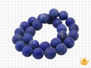 10mm Matte Lapis Lazuli Round Beads 15.5" dyed [10m3m]