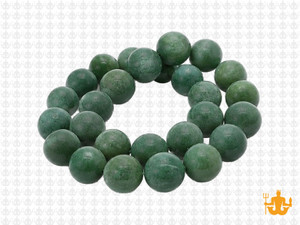 10mm Matte Green Aventurine Round Beads 15.5" natural [10b15m]