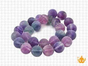 10mm Matte Sky Quartz Round Beads 15.5" dyed [10b6m]
