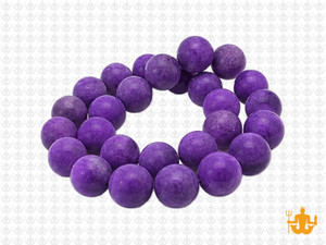10mm Matte Purple Agate Round Beads 15.5" dyed [10f14m]