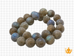 10mm Matte Labradorite Round Beads 15.5" natural [10r40m]