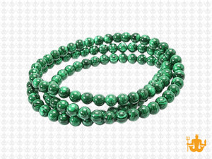 4mm Green Malachite Round Beads 15.5" synthetic [4r37]