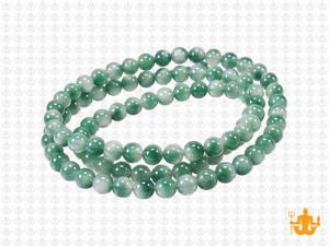 4mm Moss Jade Round Beads 15.5" dyed [4c61]