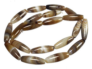 6x20mm Botswana Agate Pipe Beads 15.5" natural [a216h]