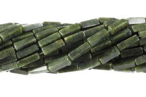 4x13mm Dark Nephrite Jade Cube Beads 7" natural [s1a18a-13c]