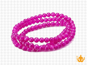 4mm Rose Agate Round Beads 15.5" dyed [4f11]