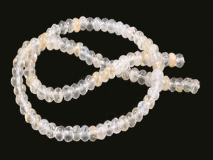 6mm Rulite Quartz Rondelle Beads 15.5" synthetic [wa134]