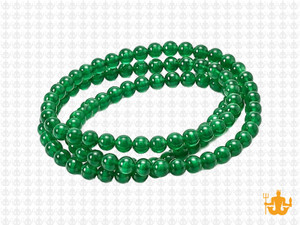 4mm Green Agate Round Beads 15.5" dyed [4f13]
