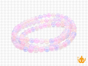 4mm Mix Fusion Ice Quartz Round Beads 15.5" dyed [4r20a]