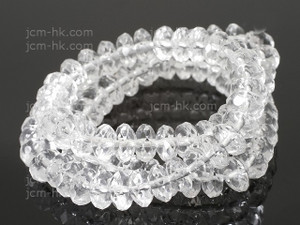 8x6mm Crystal Faceted Rondelle Beads 15.5" synthetic [h6a5-8]