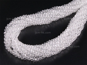4mm Crystal Faceted Rondelle Beads 15.5" synthetic [h6a5-4]