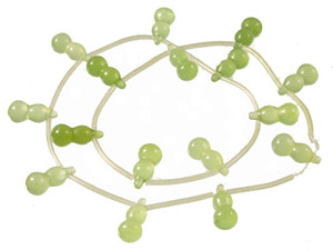 8x18mm New Jade Jar Beads 15.5" 15pcs. natural [wa168]