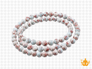 4mm Red Brown Amazonite Round Beads 15.5" natural [4r42]