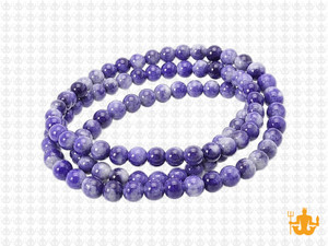 4mm Dark Sodalite Round Beads 15.5" natural [4r25]