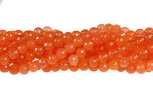 8mm Rhodonite Quartz Faceted Round Beads 15.5" dyed [c8c59]