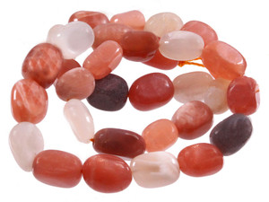 10-14mm Orange Agate Nugget Beads 15.5" dyed [h26h]
