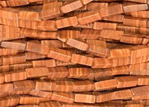 4x13mm Red Malachite Cube Beads 15.5" natural [h2a17]