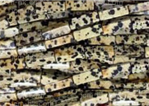 4x13mm Dalmatian Jasper Jasper Cube Beads 15.5" natural [h2b23]