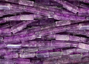 4x13mm Amehyst Cube Beads 15.5" natural [h2m1]