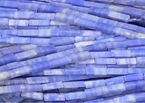 4x13mm Blue Lace Agate Cube Beads 15.5" natural [h2r2]