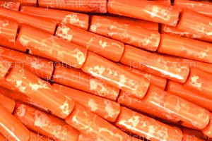 4x13mm Green Sea Sediment Cube Beads 15.5" dyed [h2r55h]