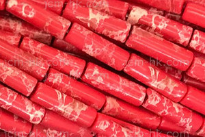 4x13mm Red Sea Sediment Cube Beads 15.5" dyed [h2r55r]