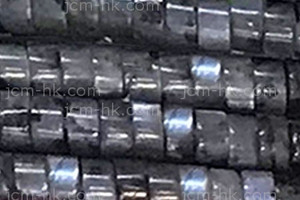 6mm Black Labradorite Heishi Beads 15.5" natural [h4d40-6]