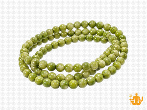 4mm Peridot Sesame Agate Round Beads 15.5" dyed [4g4n]