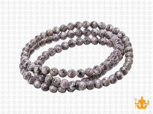 4mm White Sesame Agate Round Beads 15.5" dyed [4g4w]