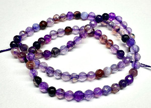 3mm Mix Quartz Faceted Round Beads 15.5" dyed [h5x1-3]