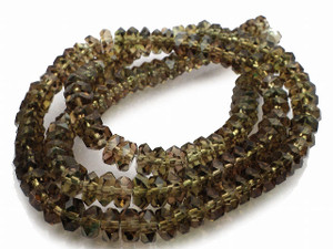 4mm Topaz Quartz Faceted Rondelle 15.5" synthetic [sc1a7]