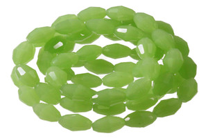 4x6mm Larimar Faceted Rice Beads 15.5" synthetic [sc6a64]