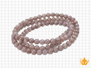 4mm Gray Agate Round Beads 15.5" natural [4r64]
