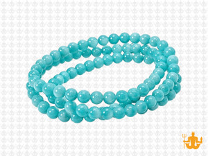 4mm Amazonite Round Beads 15.5" Natural Dyed. [4r19b]