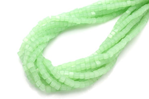 4x4mm Larimar Cube Beads 15.5" synthetic [u71a64]