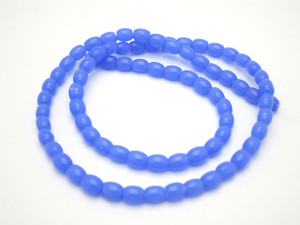 4x6mm Chalcedony Rice Beads 15.5" synthetic [u72a65]