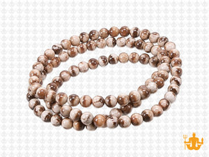 4mm Australia Zebra Jasper Round Beads 15.5" natural [4r63]