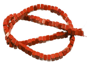 4x4mm Orange Magnesite cube Beads 15.5" [t542h]