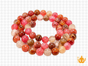 6mm Fire Cherry Quartz Round Beads 15.5" synthetic [6a46]