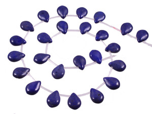 12x16mm Lapis Magnesite Pear Briolette Beads 18pcs. [t420l]