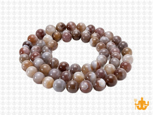 6mm Brown Banded Agate Round Beads 15.5" dyed [6f25]