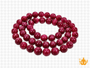 6mm Red Jade Round Beads 15.5" dyed [6b5r]