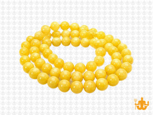 6mm Yellow Jade Round Beads 15.5" dyed [6b5y]