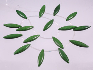 28x8mm Green Magnesite Marquise Briolette Beads 10pcs per set [t481g]