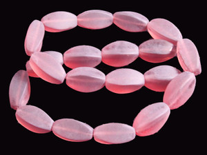 8x20mm Matte Amethyst Wave Beads 15.5" synthetic [u86a6m]