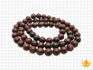 6mm Poppy Jasper Round Beads 15.5" natural [6b22]